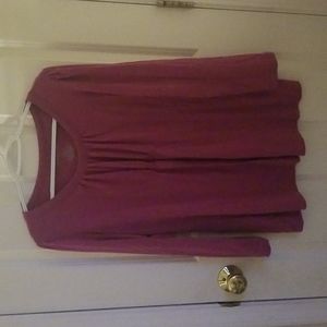 Long Sleeve Top, Liz Lange Maternity, XL, Pink